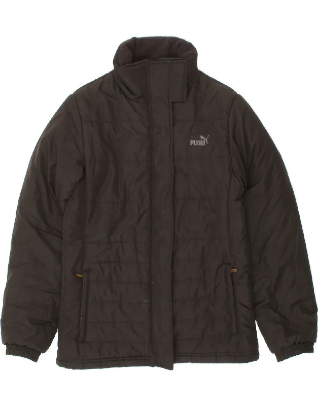 PUMA Womens Padded Jacket UK 8 Small Black Polyester Welt Pockets Slit Pockets Flap Pockets PUMA Womens Padded Jacket UK 8 Small Black Polyester Welt Pockets Slit Pockets Flap Pockets