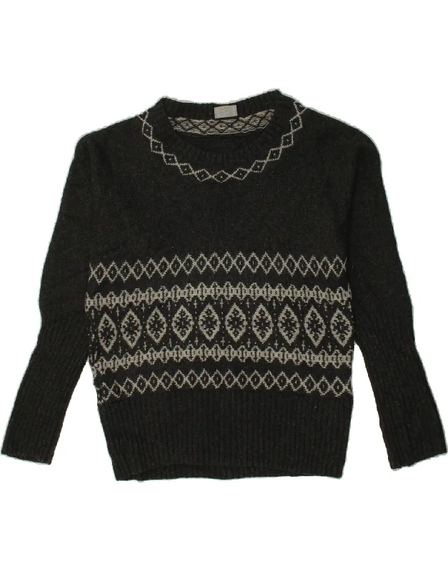 COLUMBIA Womens Boat Neck Jumper Sweater UK 14 Medium Grey Fair Isle Striped Floral Plaid COLUMBIA Womens Boat Neck Jumper Sweater UK 14 Medium Grey Fair Isle Striped Floral Plaid