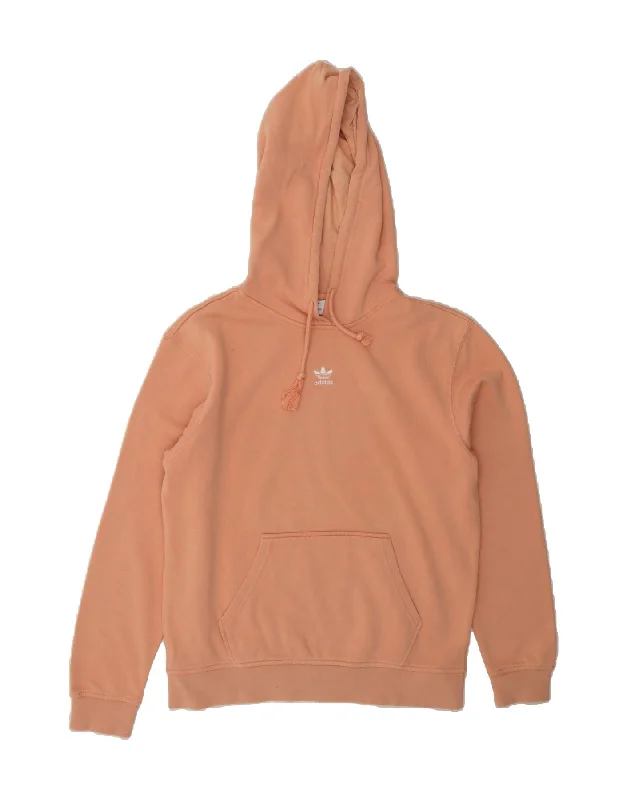 ADIDAS Womens Hoodie Jumper UK 8 Small Pink Cotton Hoodie with Drawcord Adjustable Secure ADIDAS Womens Hoodie Jumper UK 8 Small Pink Cotton Hoodie with Drawcord Adjustable Secure