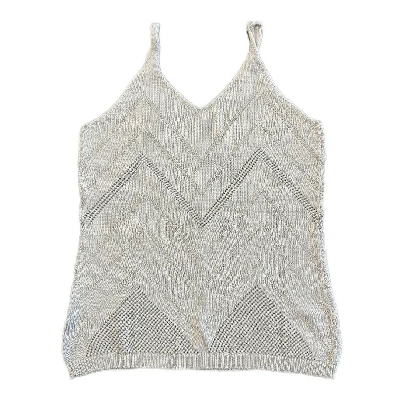 Taupe Knitted Tank Top charcoal tank top