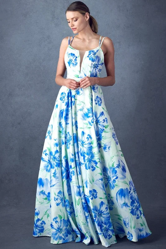 Scoop Neck, Sleeveless A Line Floral Print Dress with pocket Tunics Recommended stylist Scoop Neck, Sleeveless A Line Floral Print Dress with pocket Tunics Recommended stylist