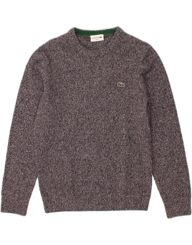 LACOSTE Womens Crew Neck Jumper Sweater UK 14 Medium Grey Flecked Jersey Fabric Tulle Fabric Batik Fabric LACOSTE Womens Crew Neck Jumper Sweater UK 14 Medium Grey Flecked Jersey Fabric Tulle Fabric Batik Fabric