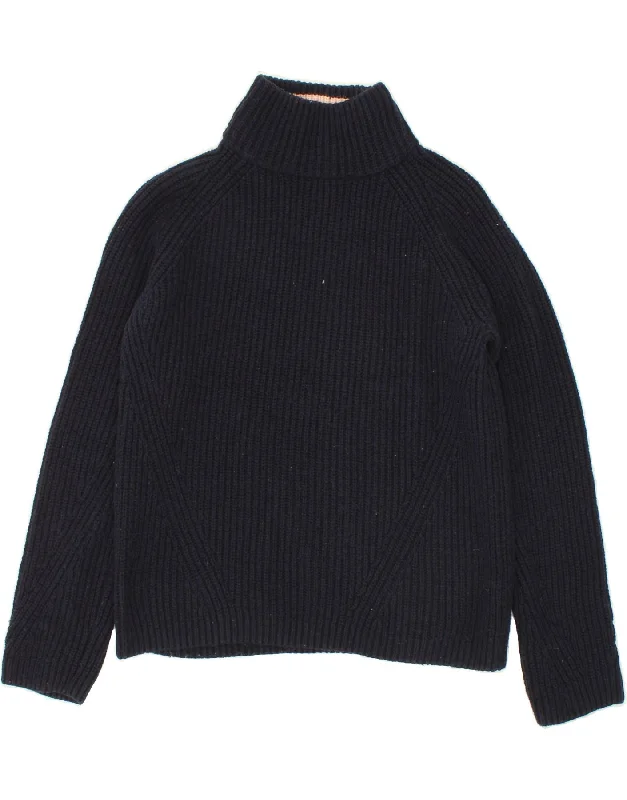 ESPRIT Womens Oversized Turtle Neck Jumper Sweater UK 6 XS Navy Blue Toggled Drawstring Belted ESPRIT Womens Oversized Turtle Neck Jumper Sweater UK 6 XS Navy Blue Toggled Drawstring Belted