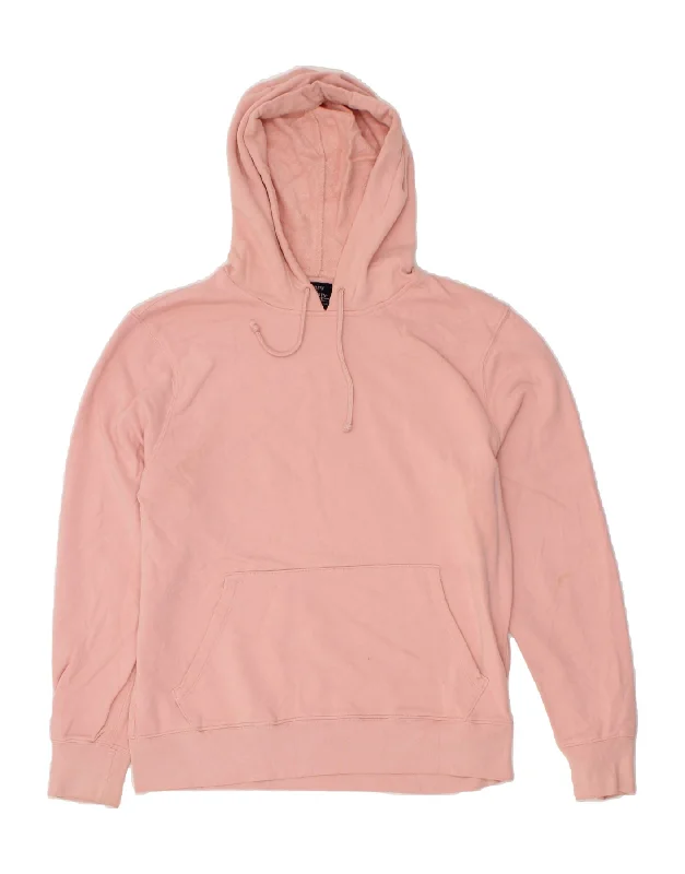 J. CREW Womens Hoodie Jumper UK 16 Large Pink Cotton Hoodie with Half-Zip Sporty Casual J. CREW Womens Hoodie Jumper UK 16 Large Pink Cotton Hoodie with Half-Zip Sporty Casual