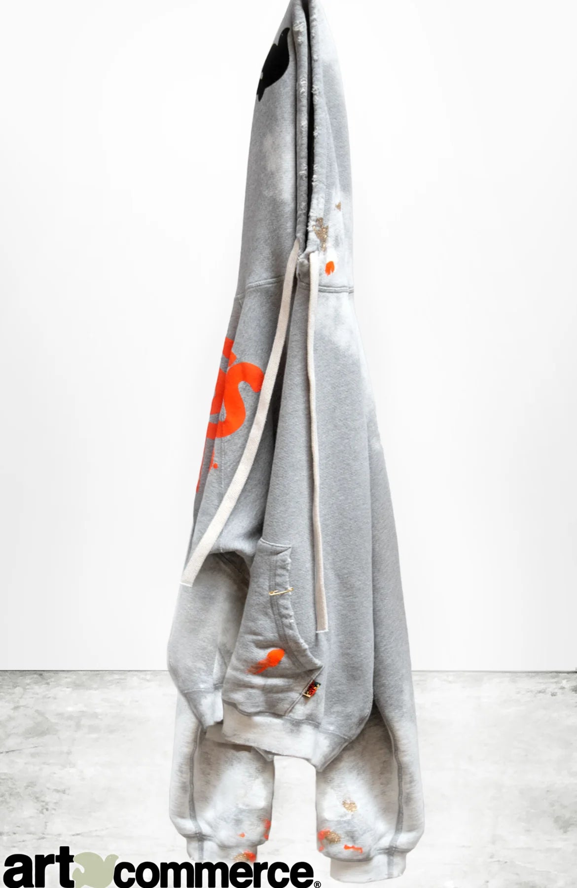 FREECITY ARTISTSWANTED PAINT BIG HOODIE - HEATHER BLEACHOUT Hoodie with Crew Neck Simple Timeless FREECITY ARTISTSWANTED PAINT BIG HOODIE - HEATHER BLEACHOUT Hoodie with Crew Neck Simple Timeless