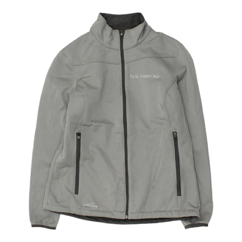 Eddie Bauer Womens Grey Full Zip Jacket | Vintage Designer Workwear VTG Elasticated Jacket Padded Jacket Insulated Jacket Eddie Bauer Womens Grey Full Zip Jacket | Vintage Designer Workwear VTG Elasticated Jacket Padded Jacket Insulated Jacket