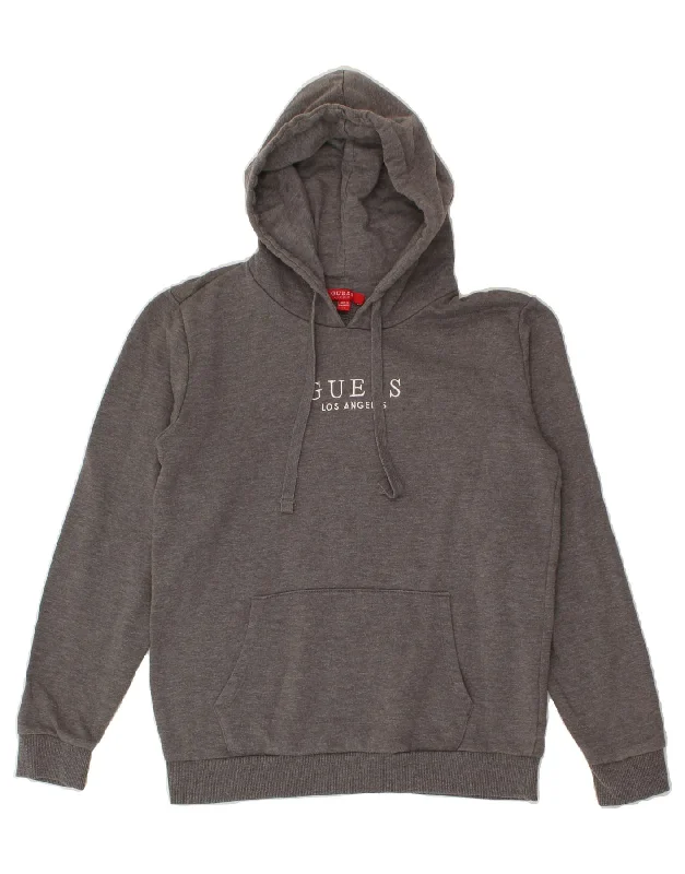 GUESS Womens Graphic Hoodie Jumper UK 6 XS Grey Polyester Hoodie with Puffed Sleeves Voluminous Trendy GUESS Womens Graphic Hoodie Jumper UK 6 XS Grey Polyester Hoodie with Puffed Sleeves Voluminous Trendy