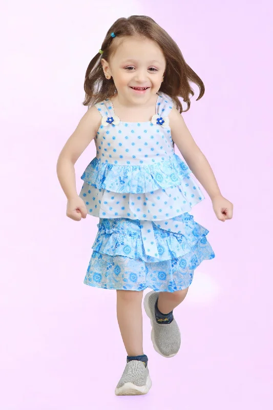 Tressel Kids Printed Skirt Set linen skirt light