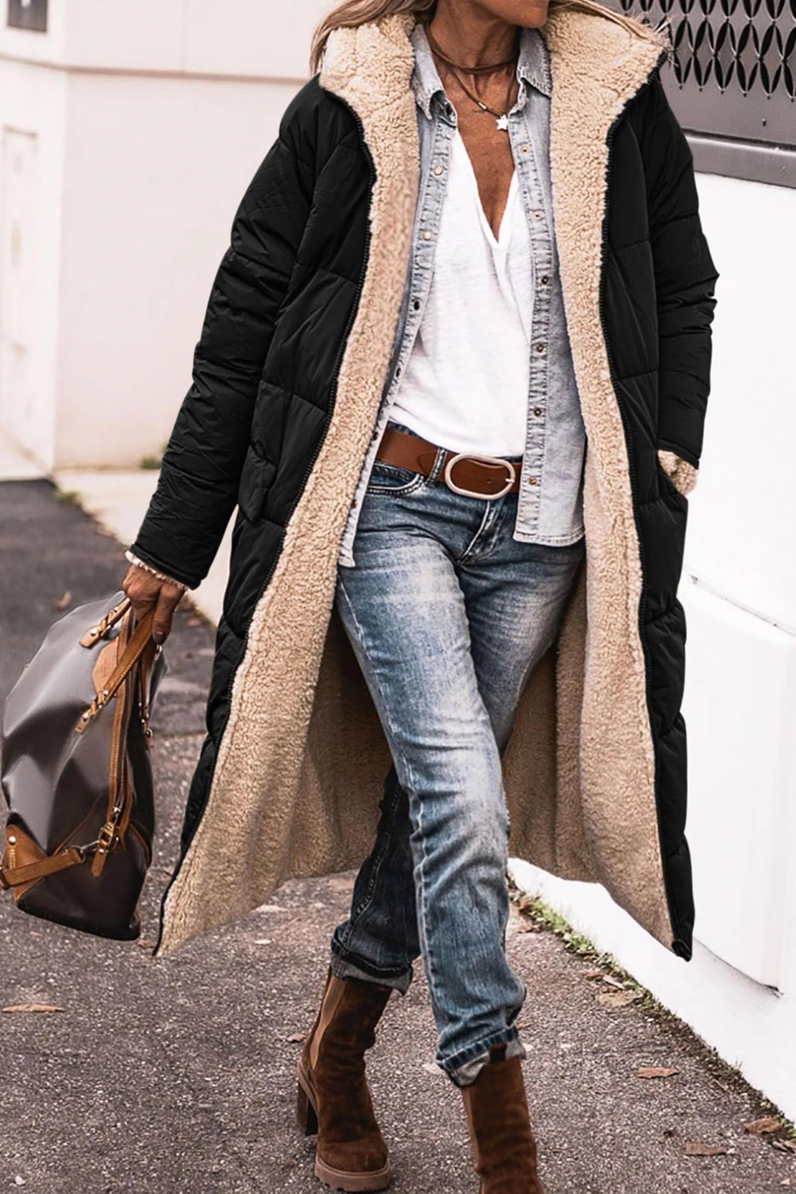 Fashion Casual Women's Winter Warm Coat Jacket Women's Fleece Jacket Wool Long Hooded Outerwear Corduroy Jacket Velvet Jacket Brocade Jacket Fashion Casual Women's Winter Warm Coat Jacket Women's Fleece Jacket Wool Long Hooded Outerwear Corduroy Jacket Velvet Jacket Brocade Jacket