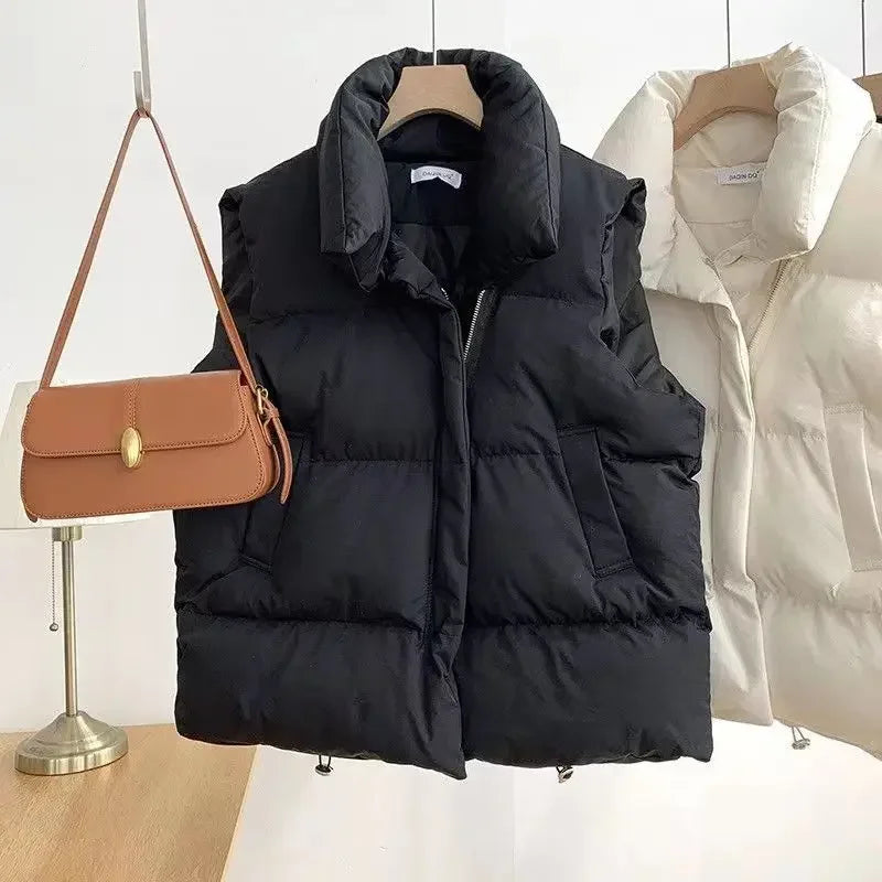 2024 White Duck Down Jacket Women Vest Autumn Winter Sleeveless Waistcoat Warm Lightweight Puffer Jacket Female Tops Outwear V-Neck Jacket Boat Neck Jacket Square Neck Jacket 2024 White Duck Down Jacket Women Vest Autumn Winter Sleeveless Waistcoat Warm Lightweight Puffer Jacket Female Tops Outwear V-Neck Jacket Boat Neck Jacket Square Neck Jacket