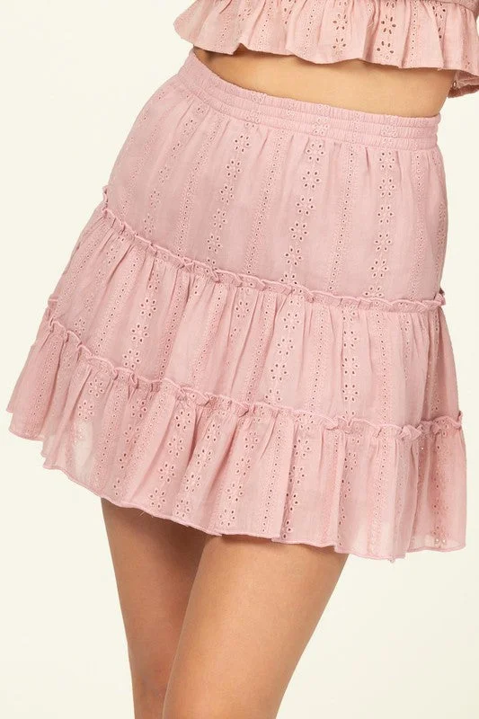 Forever Classy High Waist Tiered Mini Skirt satin skirt smooth