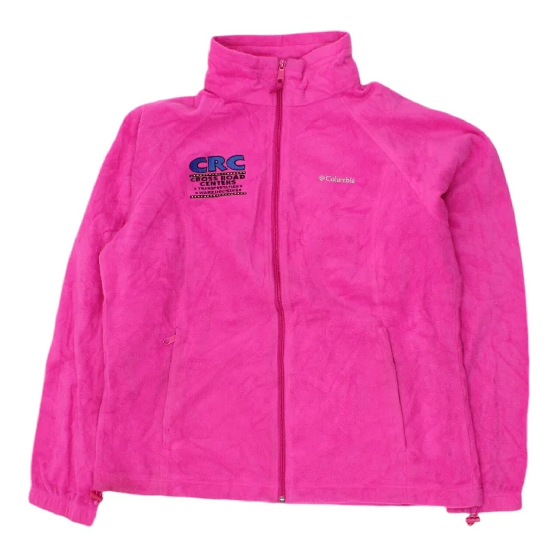 Cross Road Centers Columbia Womens Pink Fleece Jacket | VTG Designer Outdoors Satin Fabric Silk Fabric Chiffon Fabric Cross Road Centers Columbia Womens Pink Fleece Jacket | VTG Designer Outdoors Satin Fabric Silk Fabric Chiffon Fabric