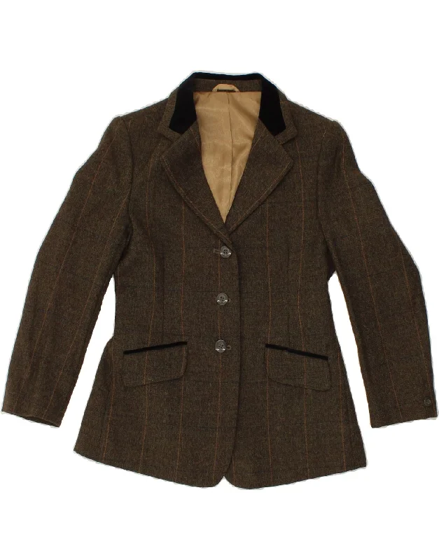 VINTAGE Womens 3 Button Blazer Jacket EU 34 XS Green Check New Wool Anorak Shell Jacket Lightweight Jacket VINTAGE Womens 3 Button Blazer Jacket EU 34 XS Green Check New Wool Anorak Shell Jacket Lightweight Jacket