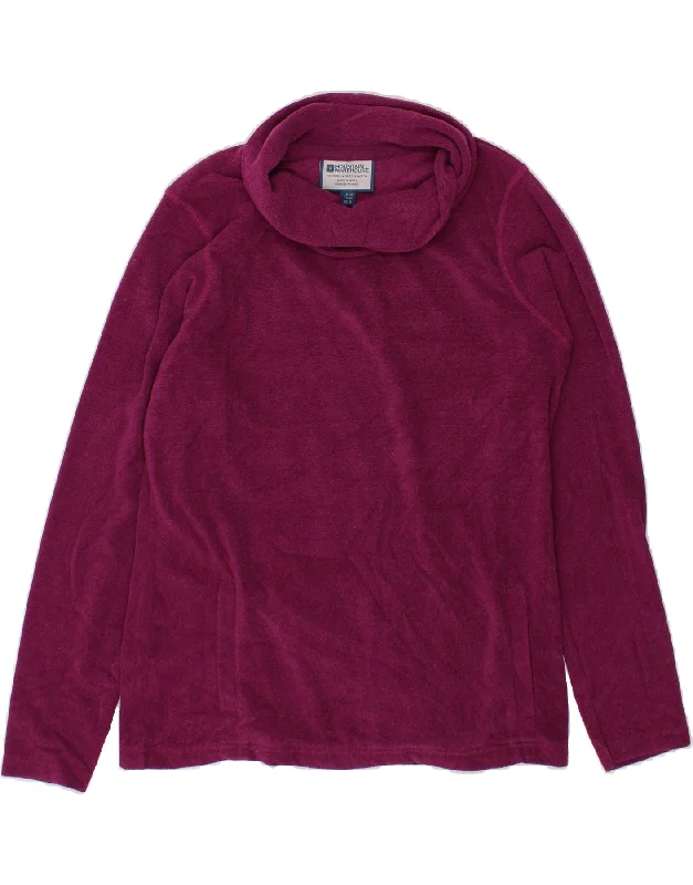 MOUNTAIN WAREHOUSE Womens Roll Neck Sweatshirt Jumper UK 12 Medium Purple Hoodie with Double Zipper Versatile Adjustable MOUNTAIN WAREHOUSE Womens Roll Neck Sweatshirt Jumper UK 12 Medium Purple Hoodie with Double Zipper Versatile Adjustable