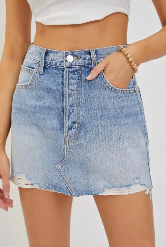 Midi Waisted Mini Skirt leather skirt bold