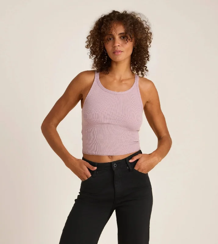 Wind Worn Tank Top silver tank top