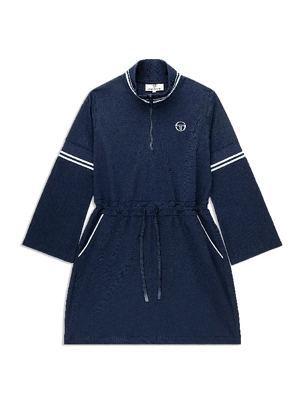 Pavia Twill Dress- Maritime Blue Tunics Hiking breathable