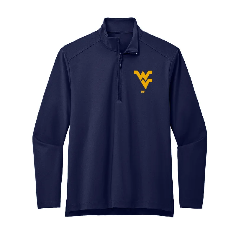 West Virginia - NCAA Women's Soccer : Alexis Re - Premium Quarter Zip Jacket Hoodie Zip-Up Jacket Button-Up Jacket West Virginia - NCAA Women's Soccer : Alexis Re - Premium Quarter Zip Jacket Hoodie Zip-Up Jacket Button-Up Jacket