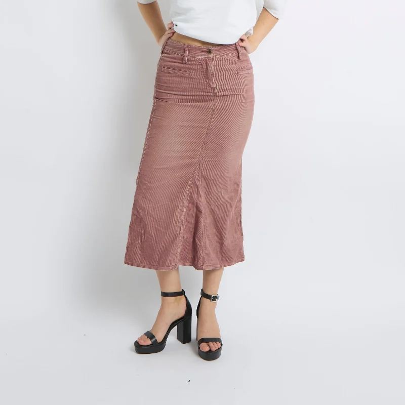 Corduroy Maxi Skirt - UK 10 summer skirt style