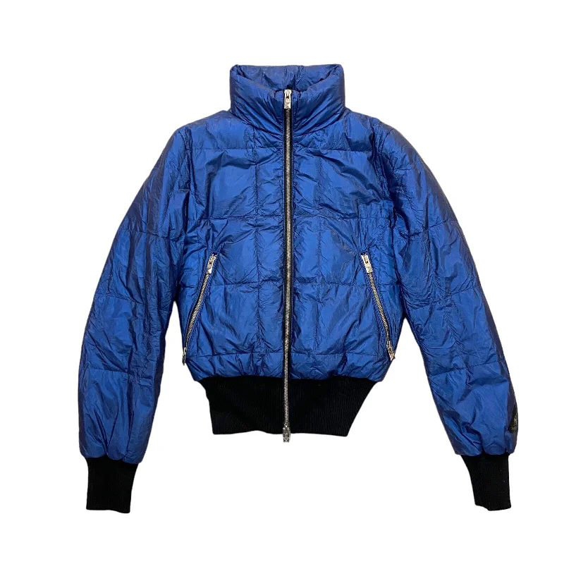 Hogan Womens Puffer Jacket | Vintage High End Luxury Padded Coat Designer Blue Herringbone Jacket Checkered Jacket Solid Jacket Hogan Womens Puffer Jacket | Vintage High End Luxury Padded Coat Designer Blue Herringbone Jacket Checkered Jacket Solid Jacket