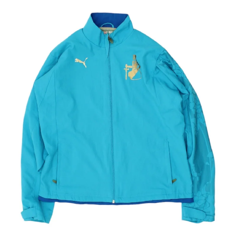 TSV Schwaben Augsburg Womens Blue Puma Jacket | Tracksuit Top Sportswear VTG Rayon Fabric Velvet Fabric Corduroy Fabric TSV Schwaben Augsburg Womens Blue Puma Jacket | Tracksuit Top Sportswear VTG Rayon Fabric Velvet Fabric Corduroy Fabric