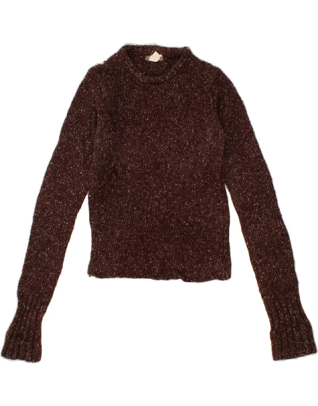 J. CREW Womens Boat Neck Jumper Sweater UK 6 XS Brown Wool Long Sweater Short Sweater Cropped Sweater J. CREW Womens Boat Neck Jumper Sweater UK 6 XS Brown Wool Long Sweater Short Sweater Cropped Sweater
