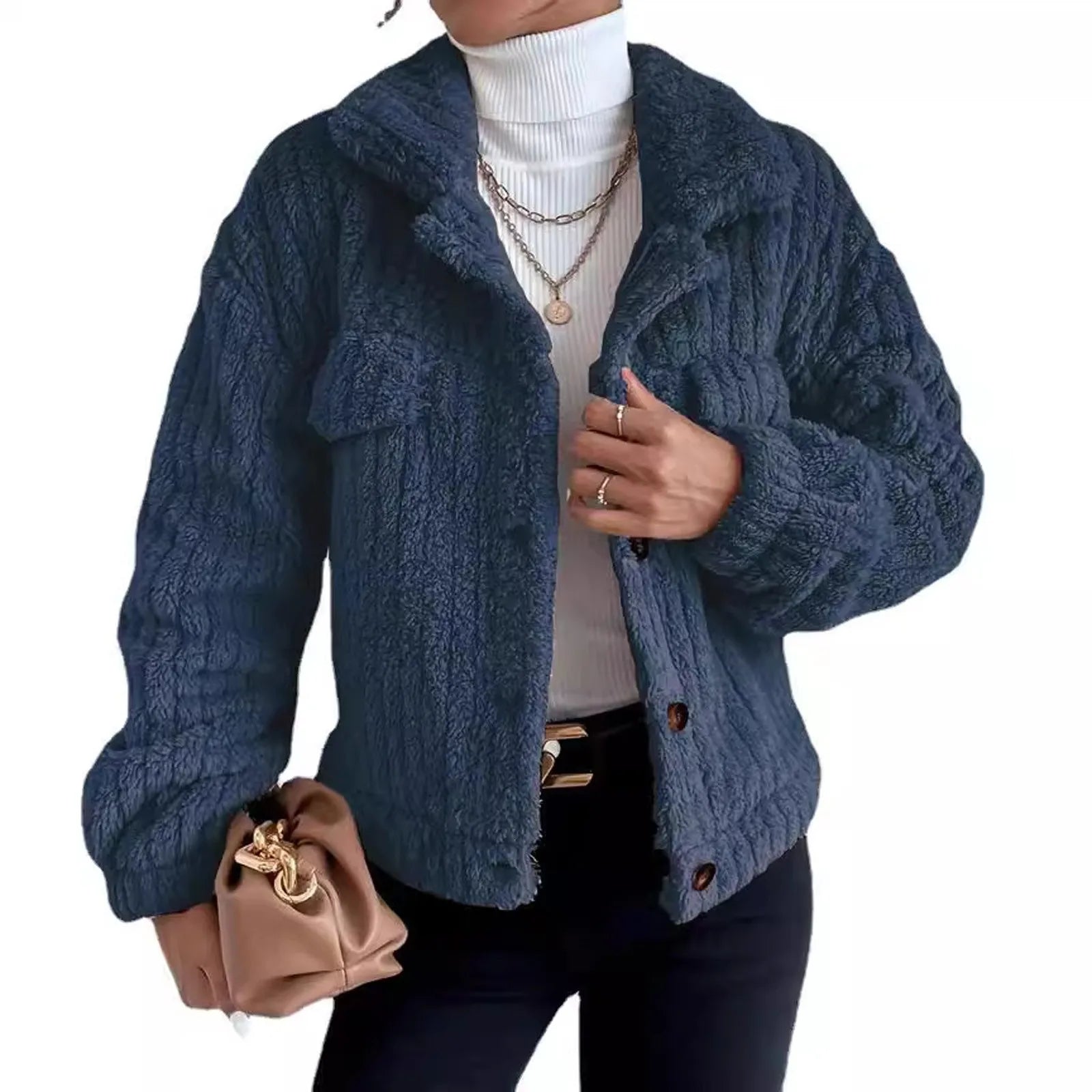 Women's Warm Fleece Jackets Long Sleeve Lapel Solid Color Winter Teddy Coat Rain Coat Winter Coat Anorak Herringbone Jacket Checkered Jacket Solid Jacket Women's Warm Fleece Jackets Long Sleeve Lapel Solid Color Winter Teddy Coat Rain Coat Winter Coat Anorak Herringbone Jacket Checkered Jacket Solid Jacket