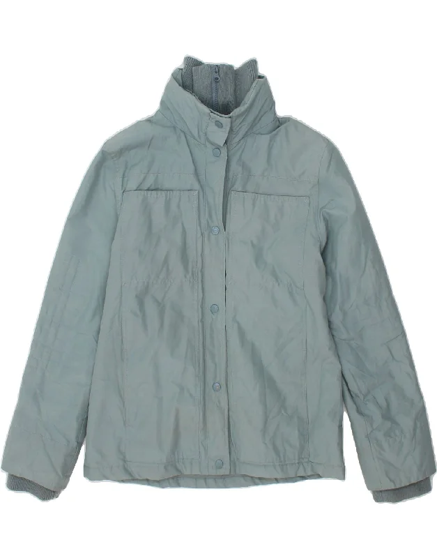 ALASKA Womens Windbreaker Jacket UK 14 Medium Blue Cotton Chenille Fabric Brocade Fabric Lace Fabric ALASKA Womens Windbreaker Jacket UK 14 Medium Blue Cotton Chenille Fabric Brocade Fabric Lace Fabric