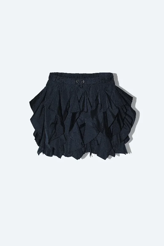 MEMORY TAFFETA MINI SKIRT cashmere skirt soft