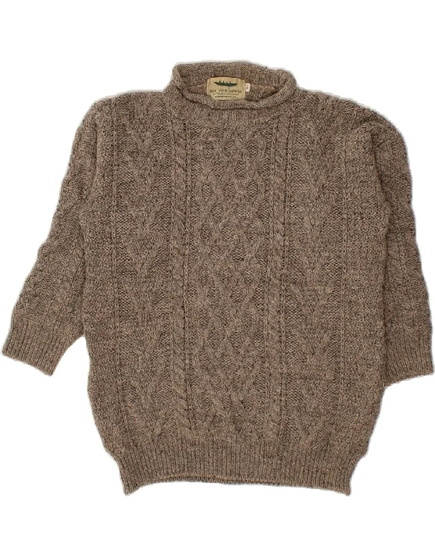 ARAN ISLANDS KNITWEAR Womens Crew Neck Jumper Sweater UK 18 XL Grey Casual Formal Business ARAN ISLANDS KNITWEAR Womens Crew Neck Jumper Sweater UK 18 XL Grey Casual Formal Business