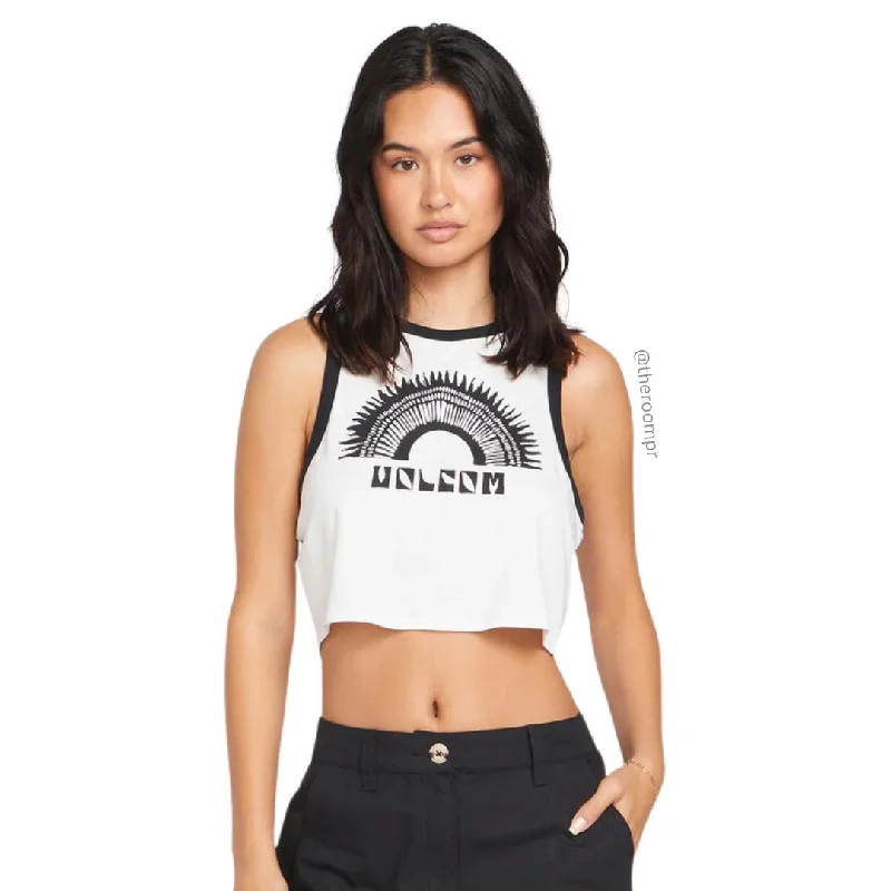 Volcom "Fun Fever" Women's Tank - Star White ivory tank top