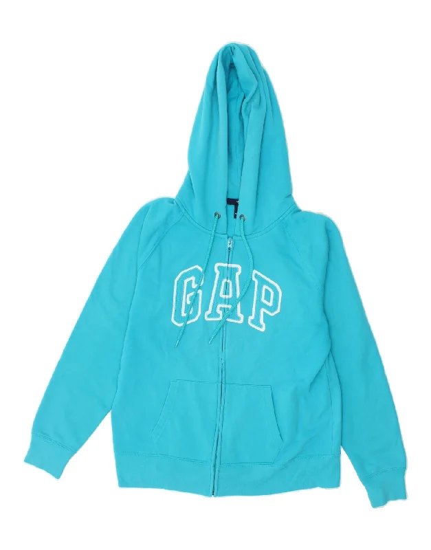 GAP Womens Graphic Zip Hoodie Sweater UK 16 Large Blue Cotton Hoodie with V-Neck Classic Versatile GAP Womens Graphic Zip Hoodie Sweater UK 16 Large Blue Cotton Hoodie with V-Neck Classic Versatile