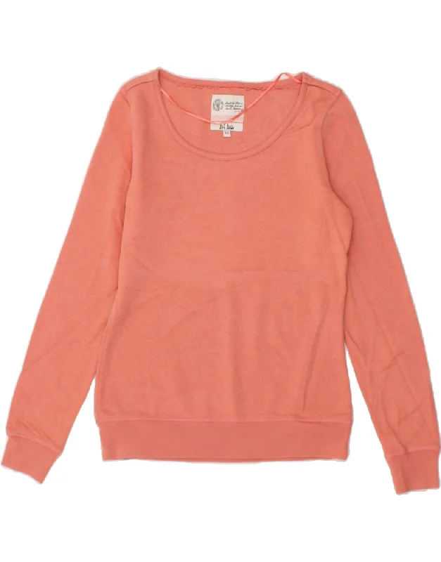 FAT FACE Womens Sweatshirt Jumper UK 10 Small Orange Cotton Hoodie with High-Low Hem Asymmetrical Trendy FAT FACE Womens Sweatshirt Jumper UK 10 Small Orange Cotton Hoodie with High-Low Hem Asymmetrical Trendy
