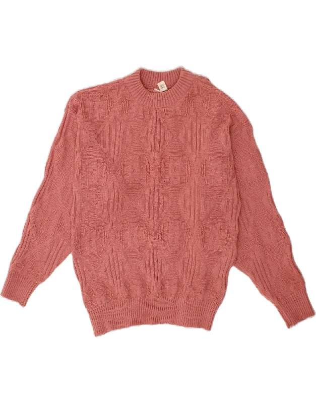 C & A Womens Crew Neck Jumper Sweater UK 16 Large Pink Acrylic Boat Neck Shawl Collar Notched Collar C & A Womens Crew Neck Jumper Sweater UK 16 Large Pink Acrylic Boat Neck Shawl Collar Notched Collar