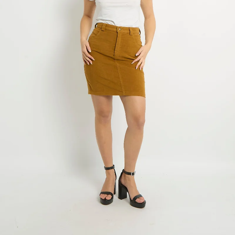 Suede Mini Skirt - UK 8 denim skirt stylish