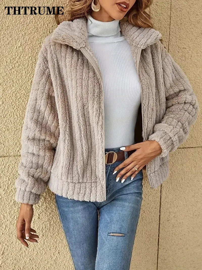 Autumn Winter Women Warm Jacket Fashion Solid Color Lapel 2024 New Elegant Coats Casual Communte Holiday Outerwears Lady Jackets Herringbone Jacket Houndstooth Jacket Plaid Jacket Autumn Winter Women Warm Jacket Fashion Solid Color Lapel 2024 New Elegant Coats Casual Communte Holiday Outerwears Lady Jackets Herringbone Jacket Houndstooth Jacket Plaid Jacket