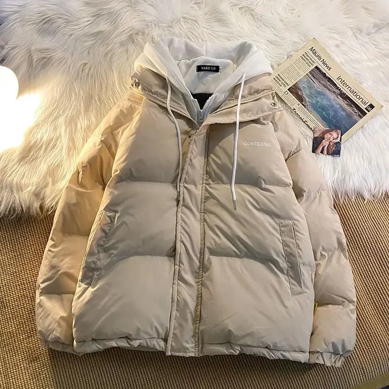 Y2K Multi-functional Fake Two Pocket Zipper Down Jacket Thick Coat Korean Version Winter New Winter Leisure Cotton Clothes Women Faux Fur Jacket Real Fur Jacket Shearling Jacket Y2K Multi-functional Fake Two Pocket Zipper Down Jacket Thick Coat Korean Version Winter New Winter Leisure Cotton Clothes Women Faux Fur Jacket Real Fur Jacket Shearling Jacket