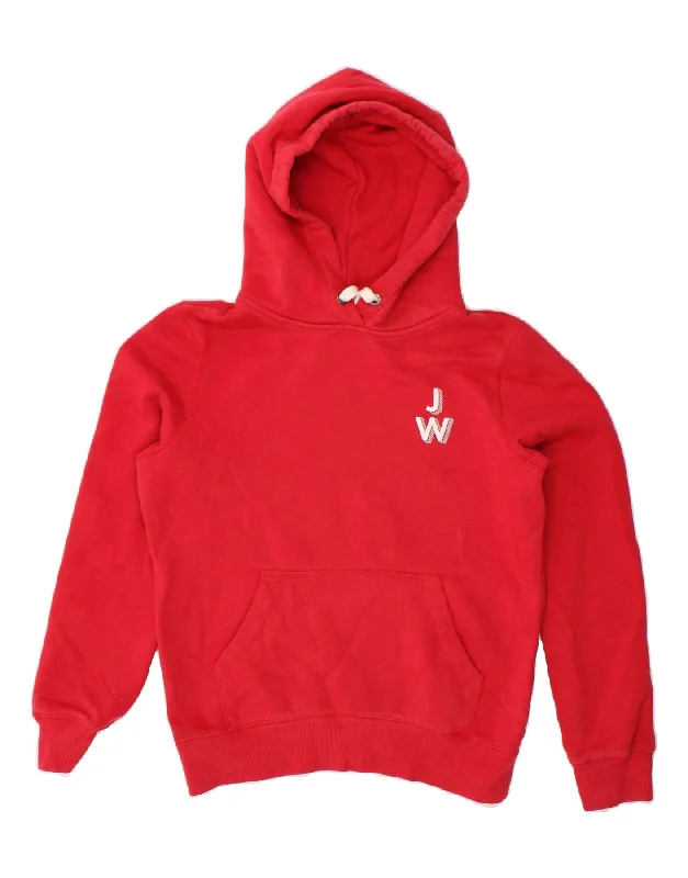 JACK WILLS Womens Graphic Hoodie Jumper UK 10 Small Red Cotton Hoodie with Print Artistic Unique JACK WILLS Womens Graphic Hoodie Jumper UK 10 Small Red Cotton Hoodie with Print Artistic Unique