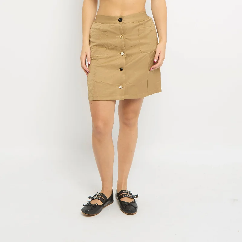 Button Up Button Details Cargo Skirt - UK 6 high waist skirt