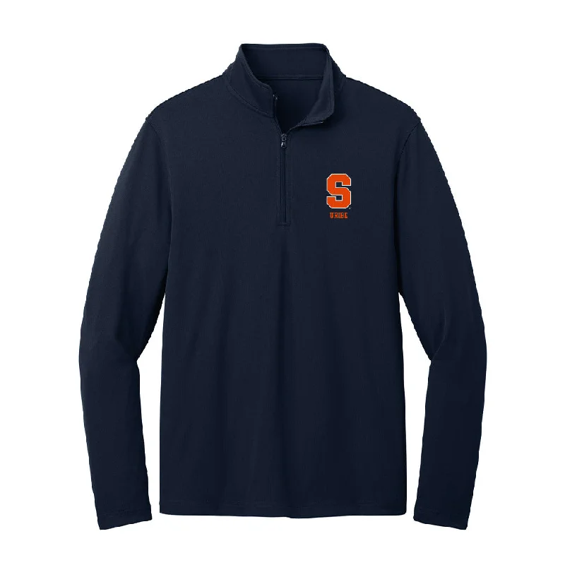 Syracuse - NCAA Women's Soccer : Ava Uribe - Lightweight Quarter Zip Jacket Denim Jacket Leather Jacket Suede Jacket