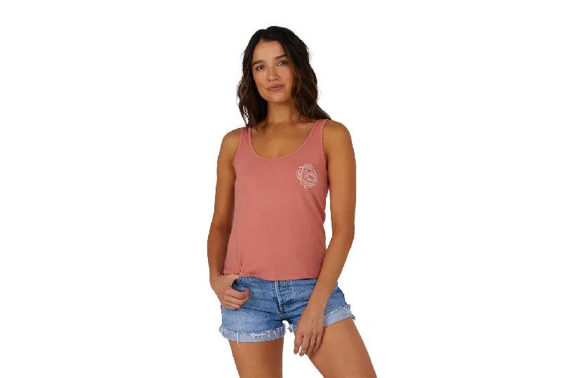 DRAW IN CIRCLES TANK grey tank top