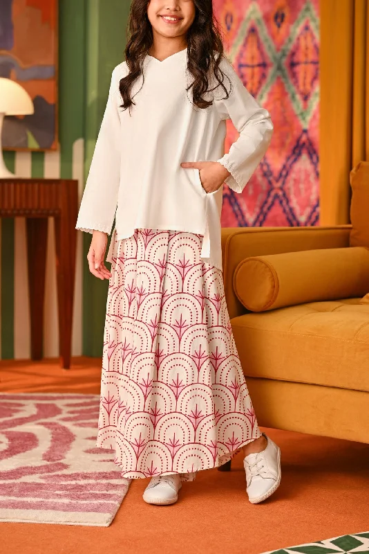 The Rasa Cinta Umbrella Skirt - Sakura lightweight skirt design
