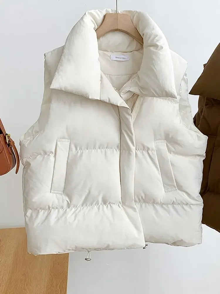 Autumn Winter Women Casual Loose Thicken Jacket Coat Mock Neck Zipper Up Solid Warm Vest Coat For Women Puffer Jackets 2023 Rayon Fabric Velvet Fabric Corduroy Fabric Autumn Winter Women Casual Loose Thicken Jacket Coat Mock Neck Zipper Up Solid Warm Vest Coat For Women Puffer Jackets 2023 Rayon Fabric Velvet Fabric Corduroy Fabric