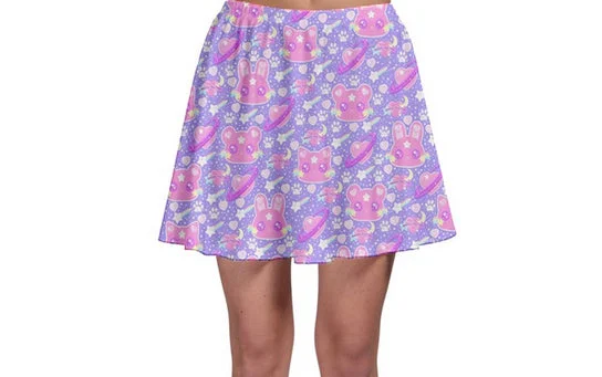 Cosmic Cuties Iris Skater Skirt [Made To Order] boho skirt vibe