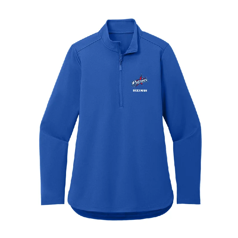Francis Marion - NCAA Women's Soccer : Joy Brockmann - Women's Premium Quarter Zip Jacket Striped Jacket Polka Dot Jacket Floral Jacket Francis Marion - NCAA Women's Soccer : Joy Brockmann - Women's Premium Quarter Zip Jacket Striped Jacket Polka Dot Jacket Floral Jacket