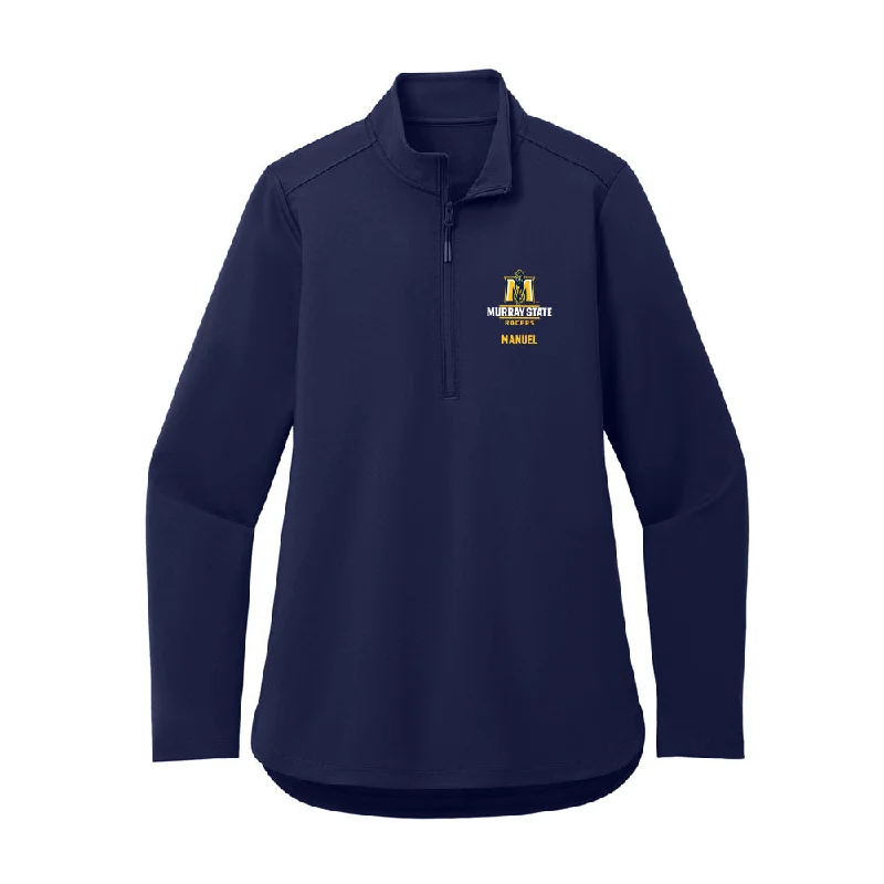 Murray State - NCAA Women's Soccer : Lia Manuel - Women's Premium Quarter Zip Jacket Wool Jacket Cashmere Jacket Tweed Jacket Murray State - NCAA Women's Soccer : Lia Manuel - Women's Premium Quarter Zip Jacket Wool Jacket Cashmere Jacket Tweed Jacket