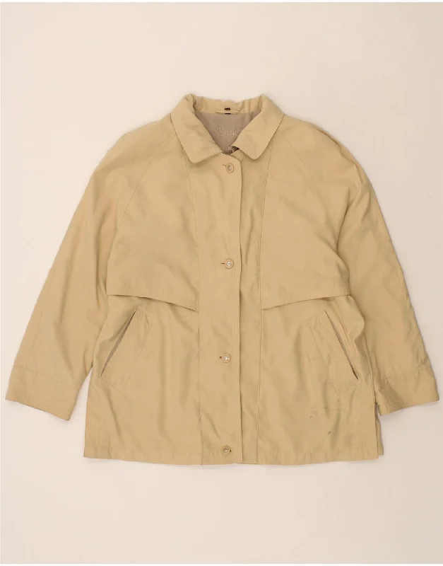 VINTAGE Womens Utility Jacket UK 14 Large Beige Polyester Embroidered Jacket Appliqued Jacket Beaded Jacket VINTAGE Womens Utility Jacket UK 14 Large Beige Polyester Embroidered Jacket Appliqued Jacket Beaded Jacket