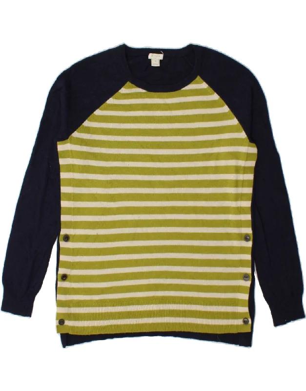 J. CREW Womens Boat Neck Jumper Sweater UK 10 Small Navy Blue Striped Plaid Sweater Polka Dot Checkered J. CREW Womens Boat Neck Jumper Sweater UK 10 Small Navy Blue Striped Plaid Sweater Polka Dot Checkered