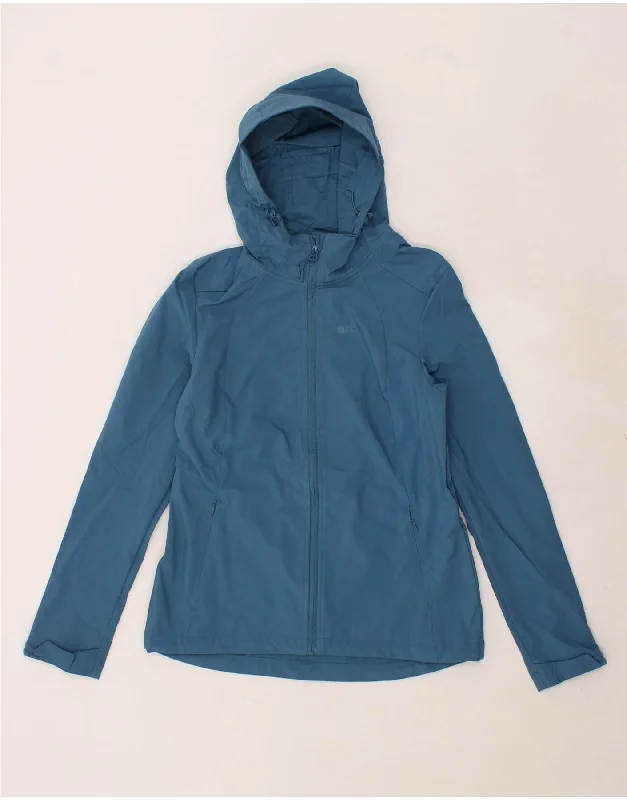 MOUNTAIN WAREHOUSE Womens Hooded Rain Jacket UK 10 Small Blue Polyester Cotton Jacket Linen Jacket Terry Jacket MOUNTAIN WAREHOUSE Womens Hooded Rain Jacket UK 10 Small Blue Polyester Cotton Jacket Linen Jacket Terry Jacket