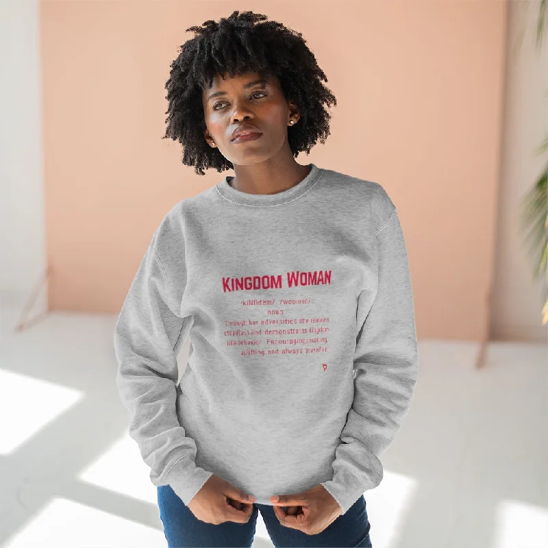 Kingdom Woman 2 Unisex Premium Crewneck Sweatshirt Hooded Sweatshirt Casual Wear Street Style Kingdom Woman 2 Unisex Premium Crewneck Sweatshirt Hooded Sweatshirt Casual Wear Street Style